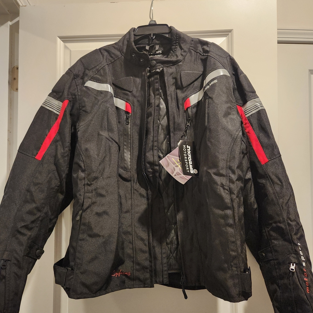 Black and Red Motorcycle Jacket